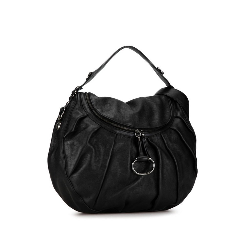 Gucci Iconbit Handbag Shoulder Bag 228584 Black Leather Women's GUCCI - Picture 4 of 12
